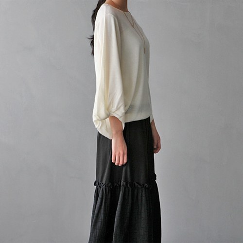 After sleeve Knit Top - 2c
