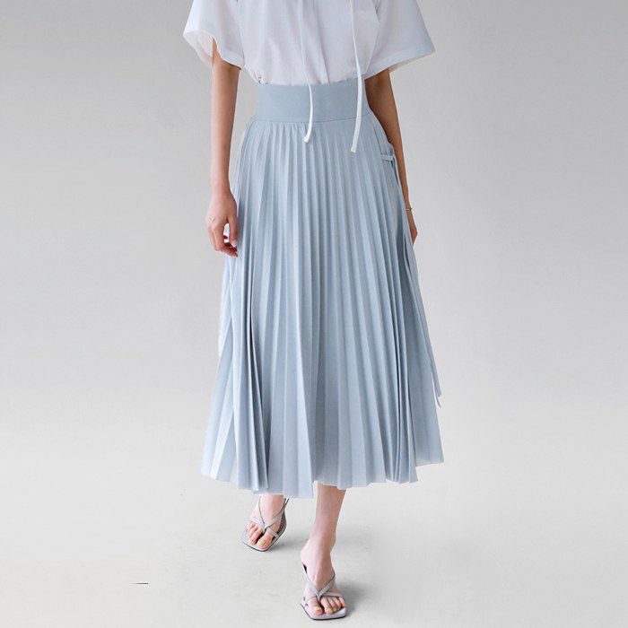 Tie Pleate Skirt