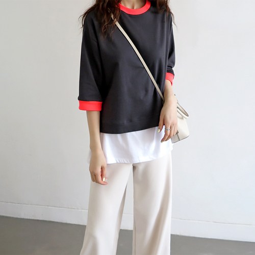 Neckline point tee - 3c