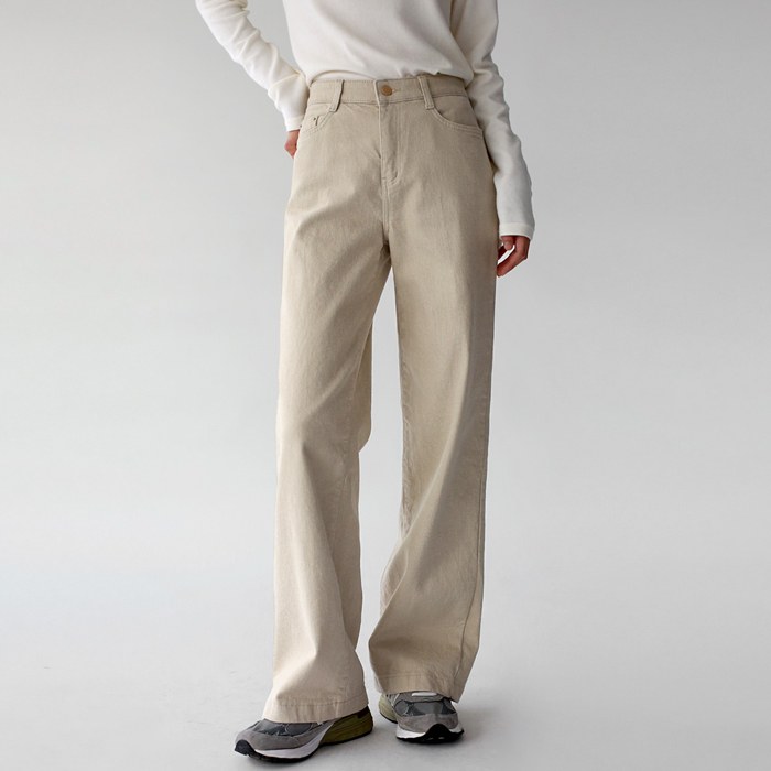 Straight fleece pants