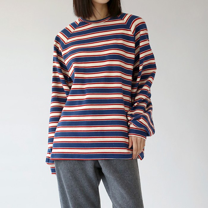 Raglan Stripe Long T