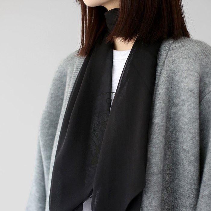 Solid chiffon scarf