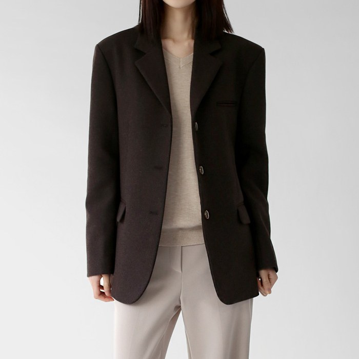 Broad wool jacket