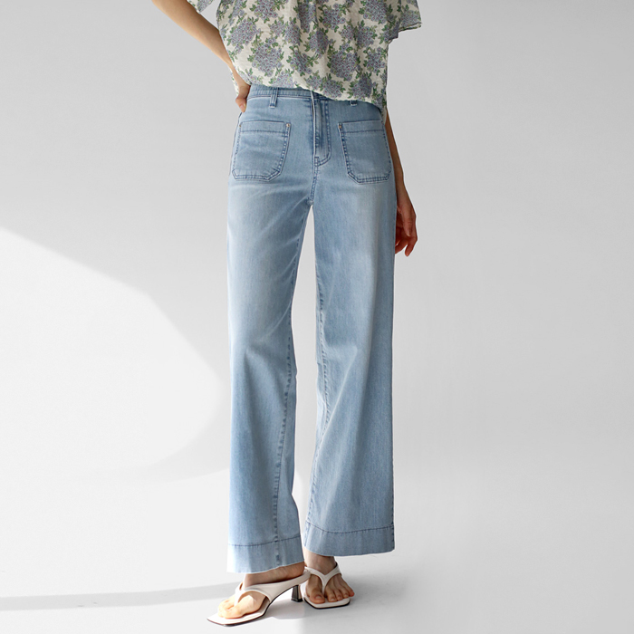 Pocket Cool Denim Pants
