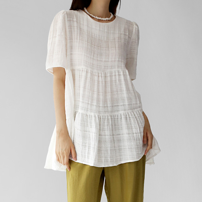 Koi Tiered Long Blouse