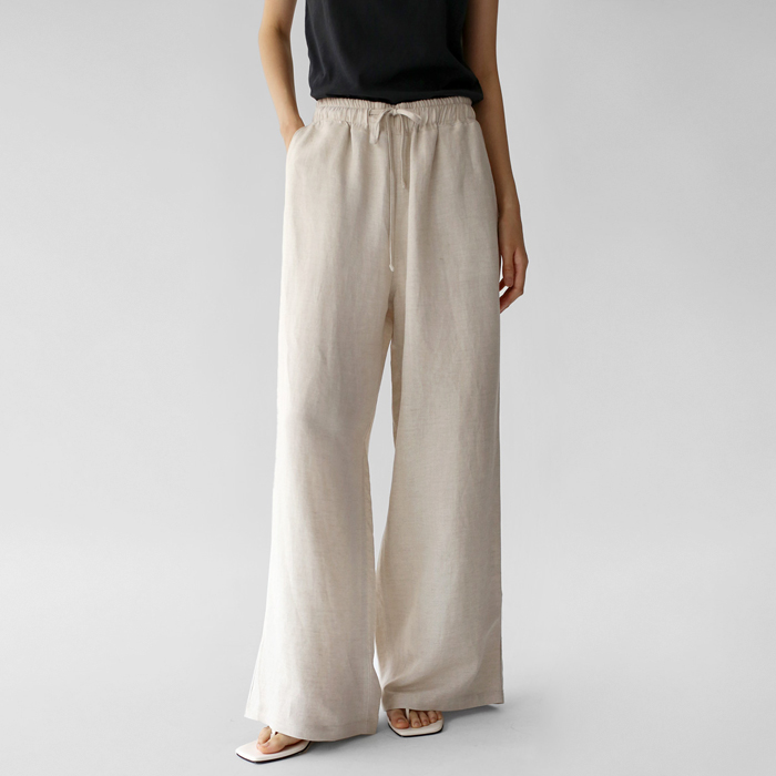 Meryl Linen Wide Pants