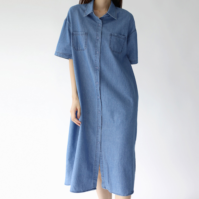 Selina denim one-piece