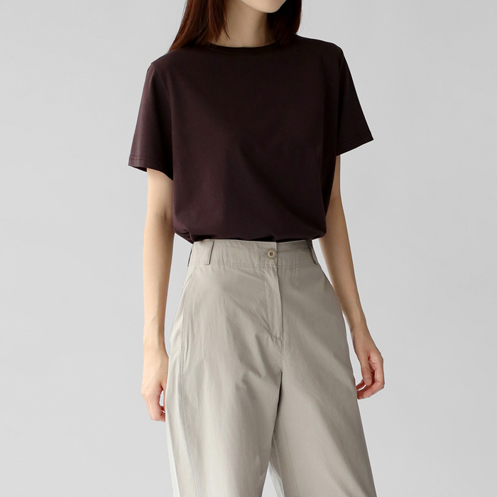 Crewneck spandex tee