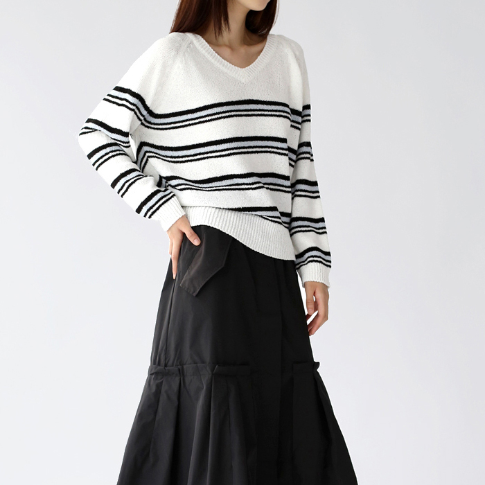 Aedan Stripe Knit Top
