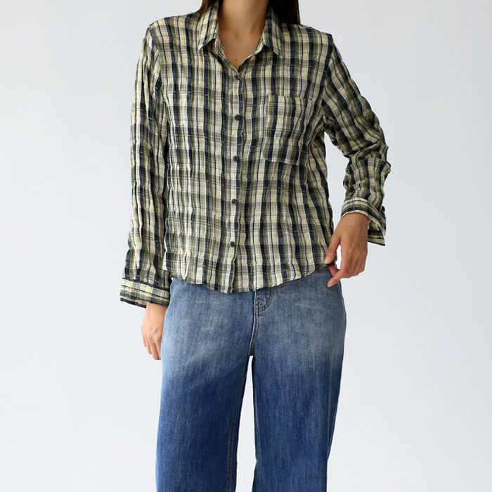 Slim check shirt