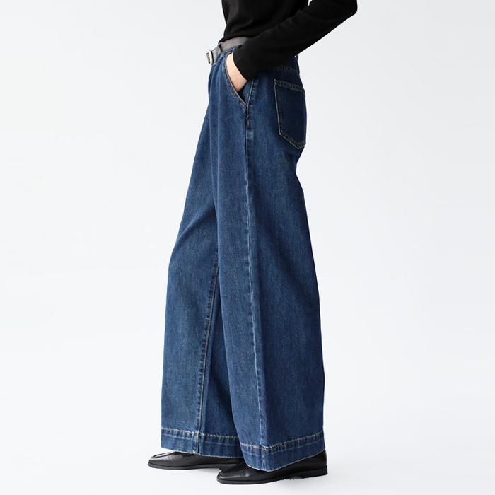 ロイピンタックデニムパンツ