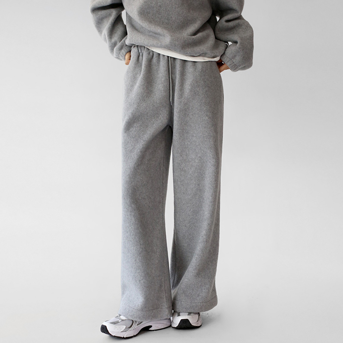 Polar fleece wide pants