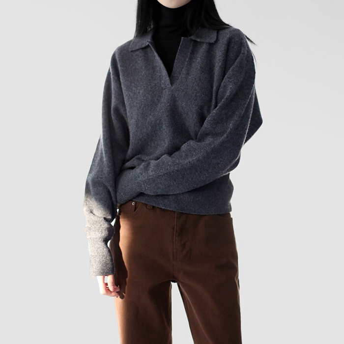 Ritz Collar Wool Knit Top