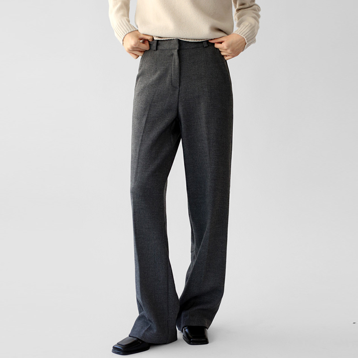 Inner fleece slim slacks