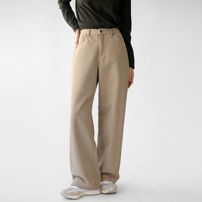 French fleece wide pants