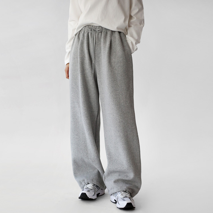 String fleece jogger pants