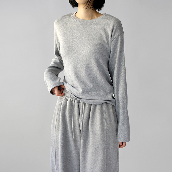 Loose fit fleece t-shirt