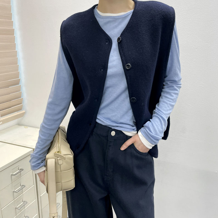 [身上7%-4日am11時まで]ドトムニコールニットベスト