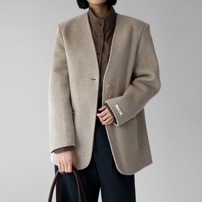 [身上7%-6日am11時まで]カラーレスハンドメイドジャケット