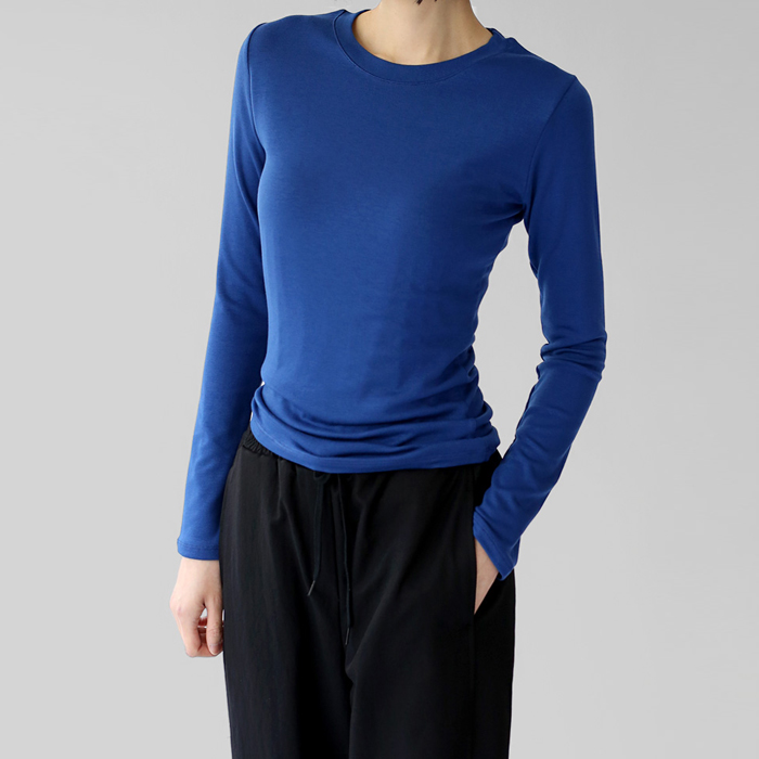 [身上7%-14日am11時まで]スリムフィットラウンドティー