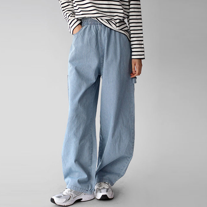 Jake Stripe Wide Pants