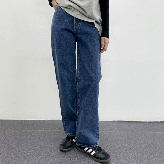 Stain denim pants