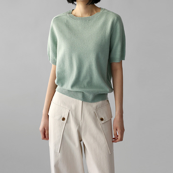 【身上7%-7日am11時まで】レトラウンドニットトップ