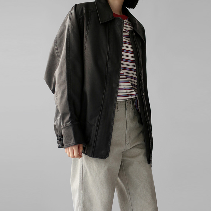 [身上7%-16日am11時まで]ビンテージウォッシングレザーライダー