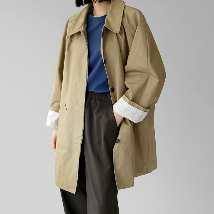 [身上7%-23日am11時まで]ラグランスリーブハーフコート