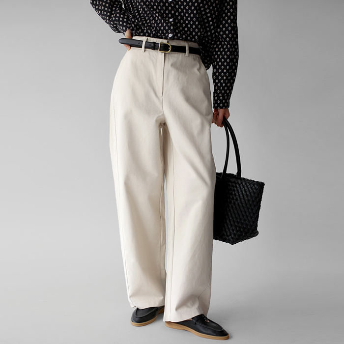 [身上7%-30日am11時まで] フラットワイドパンツ