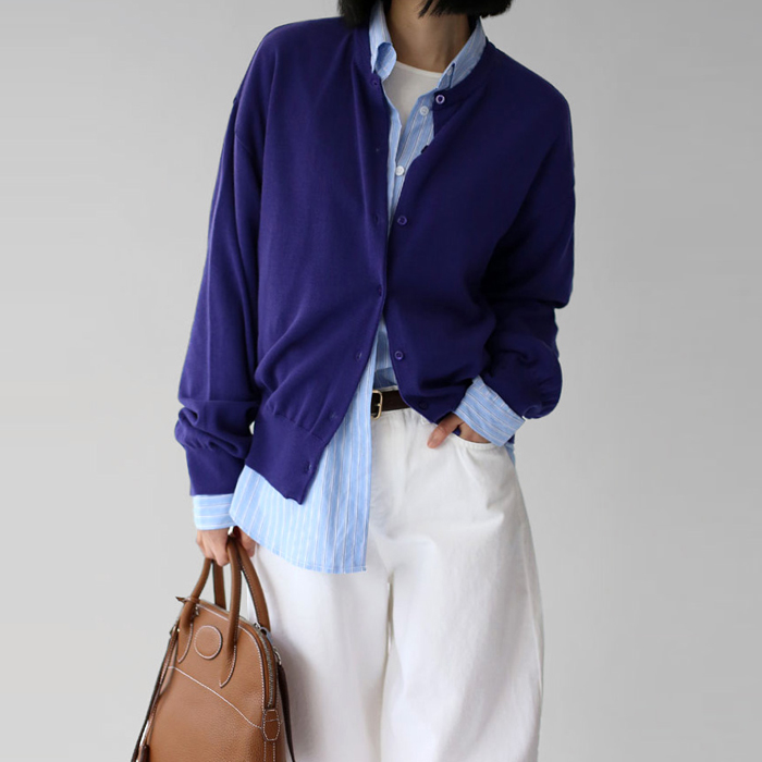 [身上7%-3日am11時まで]ステイ余裕フィットカーディガン