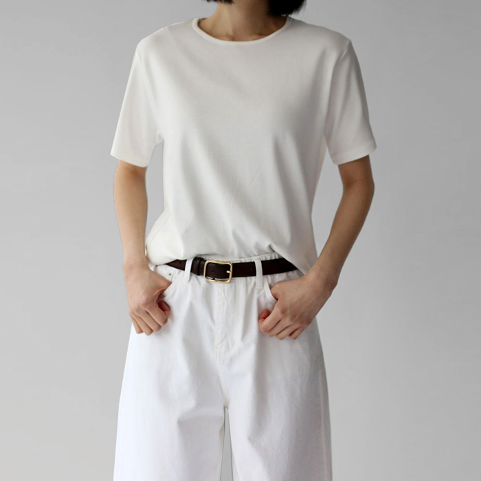 [身上7%-3日am11時まで]ローハーフスリーブティー