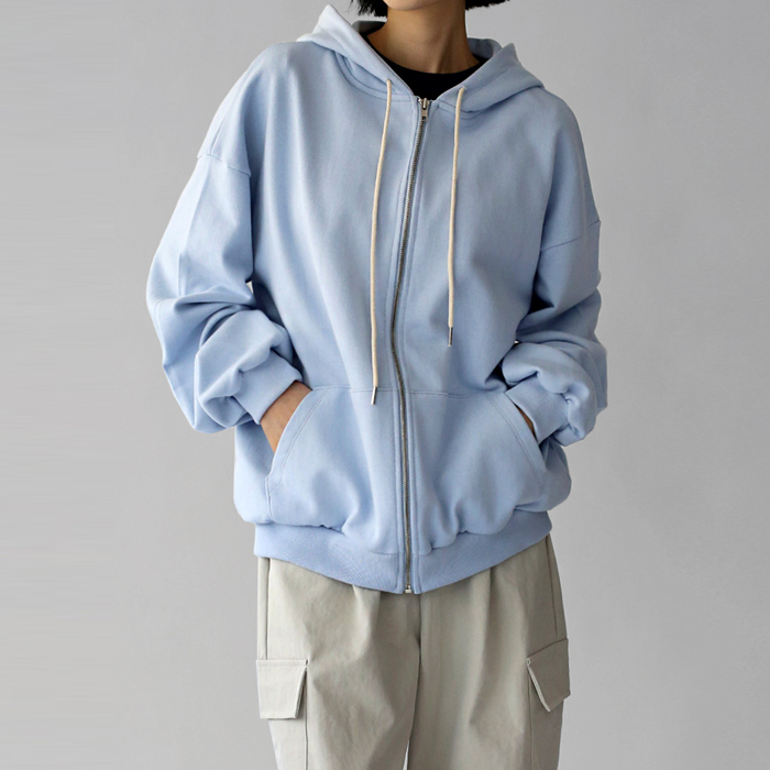 [身上7%-15日am11時まで]刺繍ジップアップフーディ