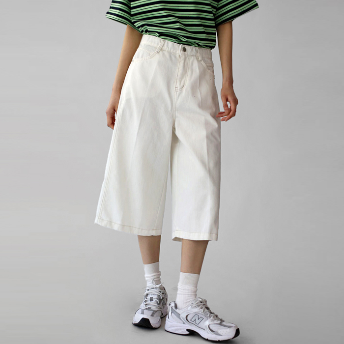 [身上7%-15日am11時まで]モストワイドカプリパンツ