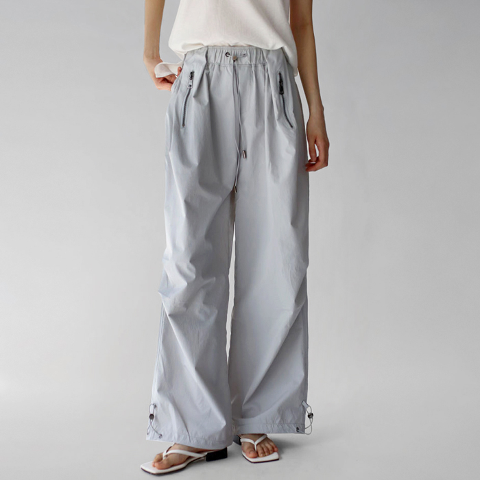 【身上7%-29日am11時まで】ポケットジッパーパラシュートパンツ