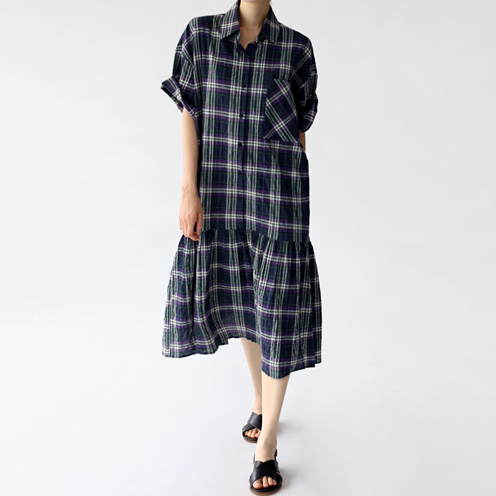Sella check dress